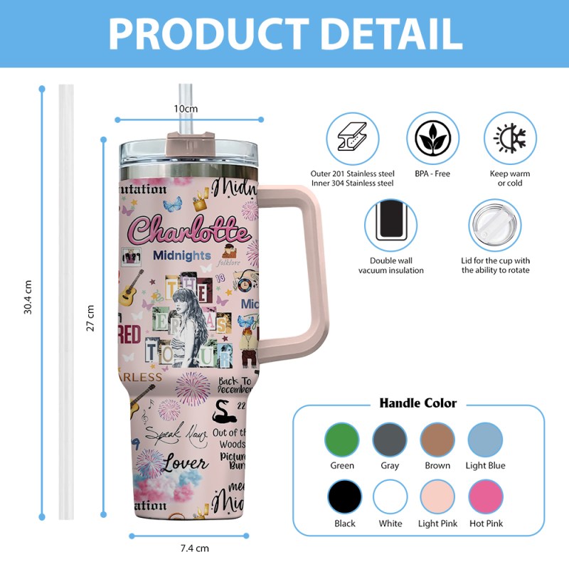 Taylor Swift Personalized Stanley Cup VANDH1871 Hanh 3 Taylor Swift Personalized 40oz Stanley Tumbler IFDD40OZ0173 Idea Fanatic