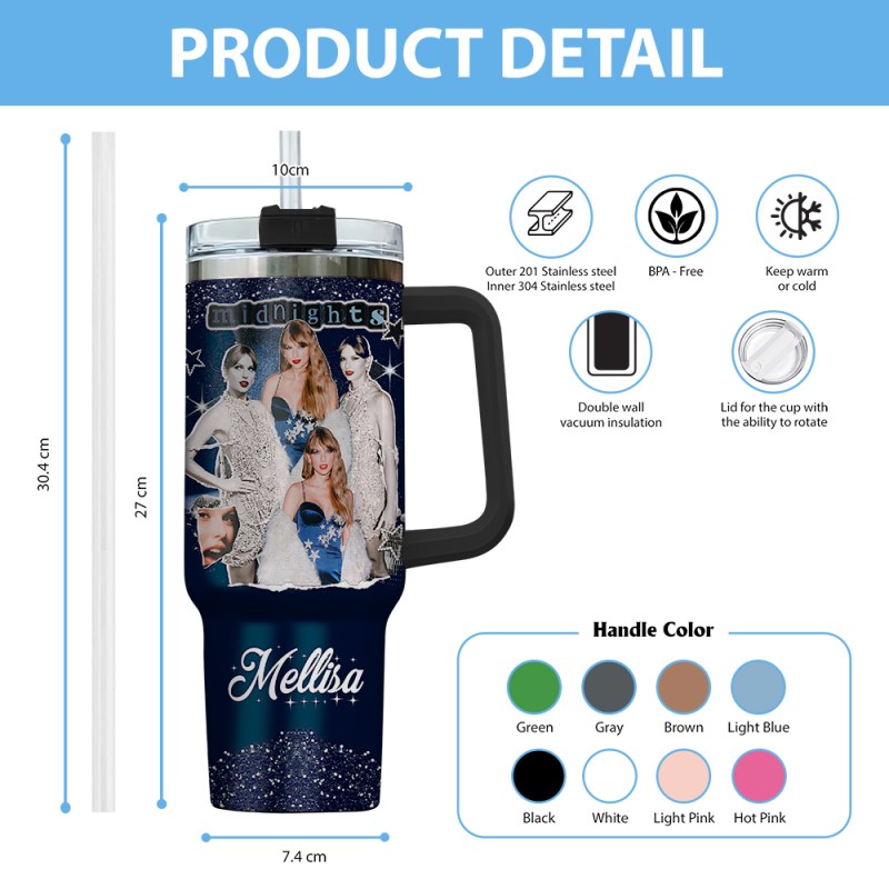 Taylor Swift Personalized Stanley Cup VANDH1888 Hanh 3 Taylor Swift Personalized 40oz Stanley Tumbler IFDD40OZ0177 Idea Fanatic