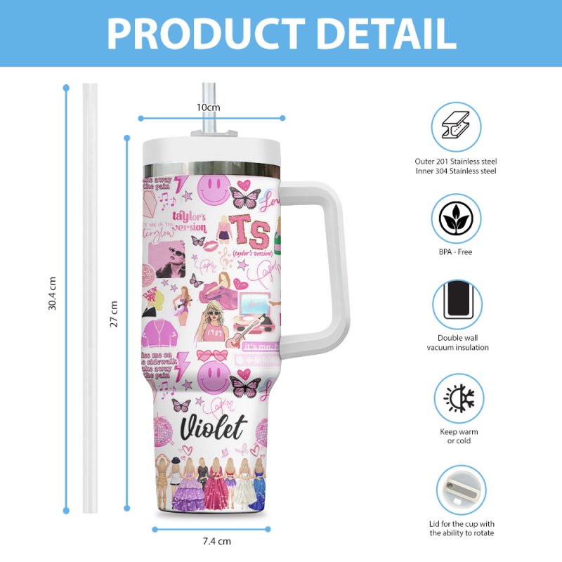 Taylor Swift Personalized Stanley Tumbler VANDH3078 2 Taylor Swift Personalized 40oz Stanley Tumbler IFDD40OZ0187 Idea Fanatic