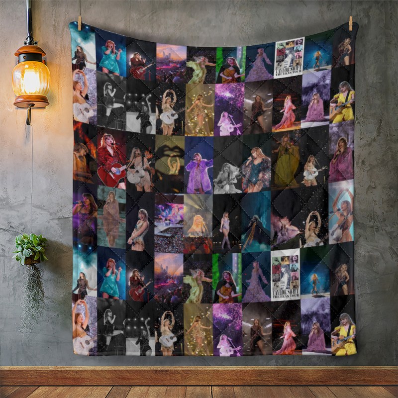 Taylor Swift Quilt Blanket HOATT4360 2 Taylor Swift Premium Printed Quilt Blanket IFDDQLT0006 Idea Fanatic