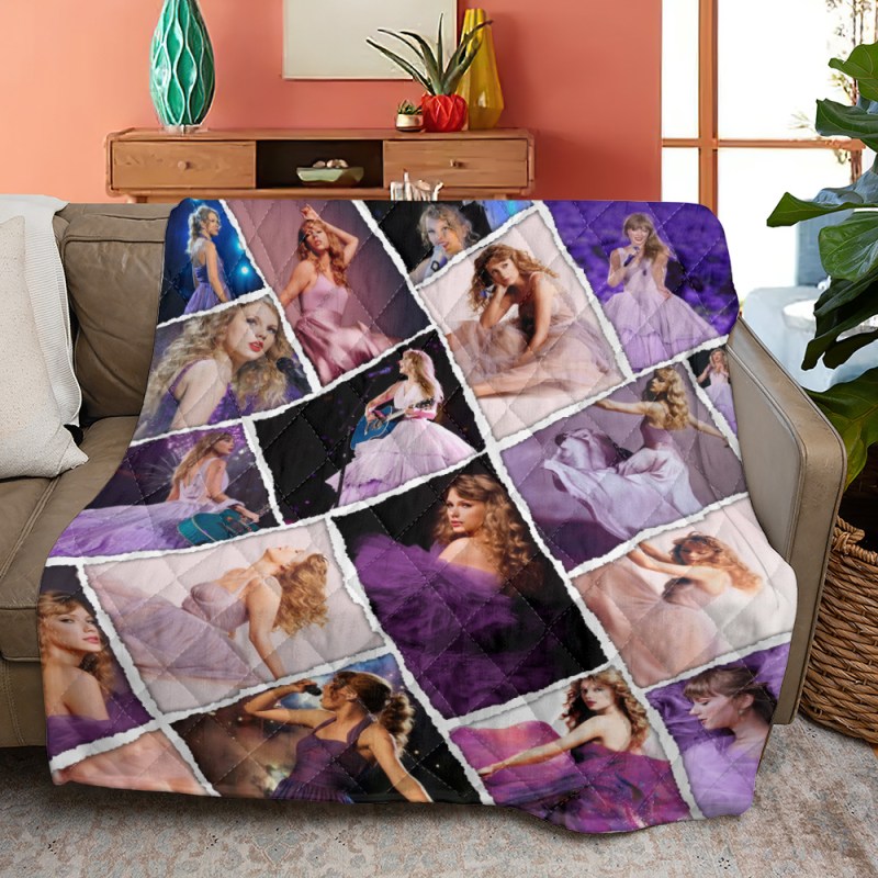 Taylor Swift Quilt Blanket HOATT4495 3 Taylor Swift Premium Printed Quilt Blanket IFDDQLT0014 Idea Fanatic