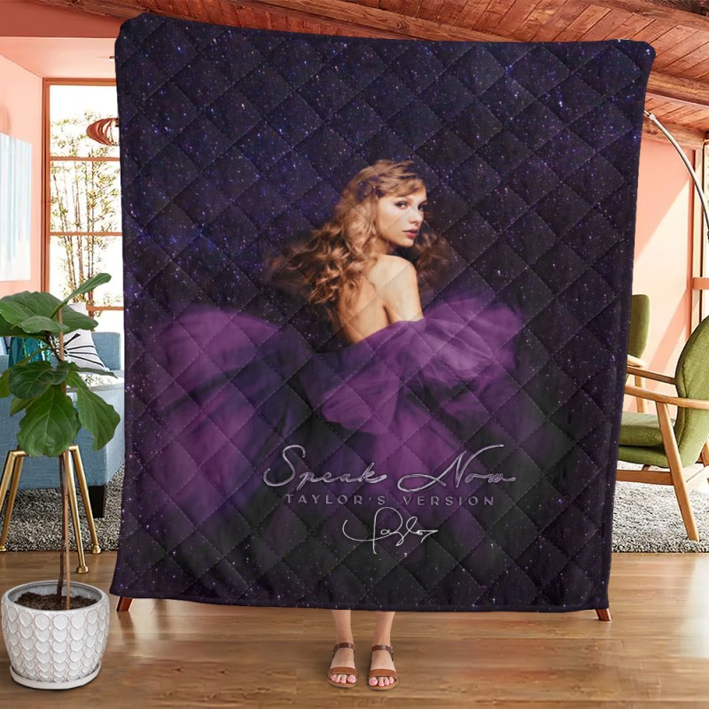 Taylor Swift Quilt Blanket HOATTT3980 3 Taylor Swift Premium Printed Quilt Blanket IFDDQLT0012 Idea Fanatic