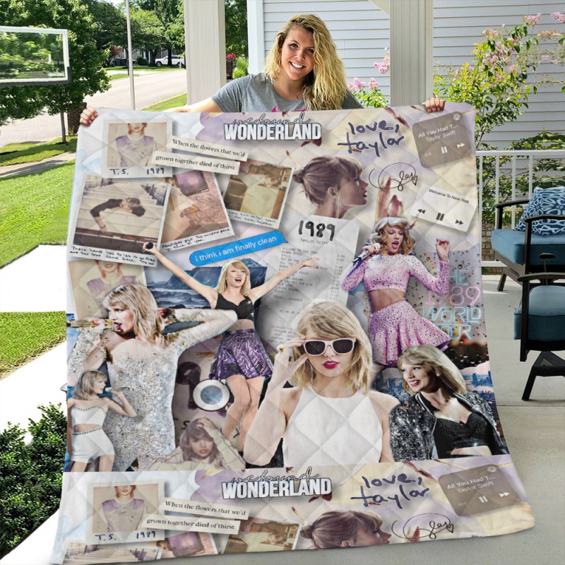 Taylor Swift Quilt Blanket TANTN2041 Taylor Swift Premium Printed Quilt Blanket IFDDQLT0001 Idea Fanatic