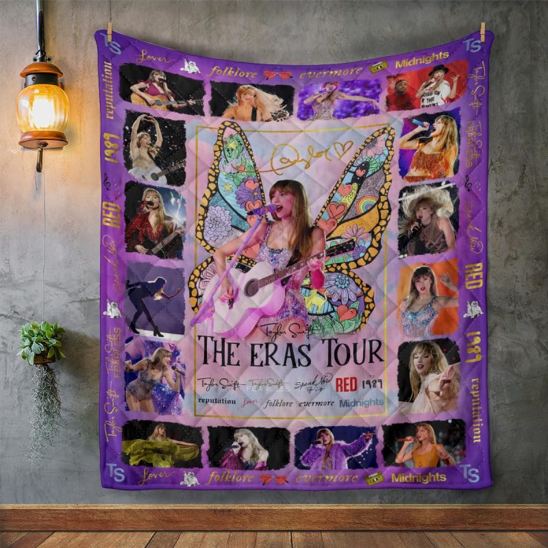 Taylor Swift Quilt Blanket TANTN2042 mk2 Taylor Swift Premium Printed Quilt Blanket IFDDQLT0002 Idea Fanatic