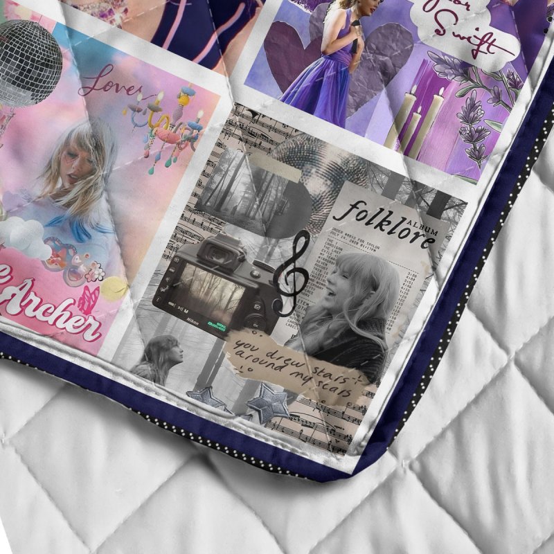 Taylor Swift Quilt Blanket VANDH058 Hanh 5 Taylor Swift Premium Printed Quilt Blanket IFDDQLT0005 Idea Fanatic