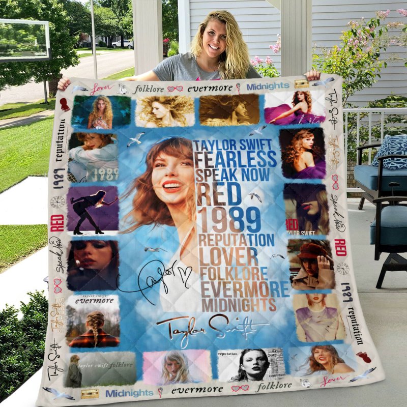 Taylor Swift Quilt Blanket VANDH1533 Hanh 1 Taylor Swift Premium Printed Quilt Blanket IFDDQLT0011 Idea Fanatic