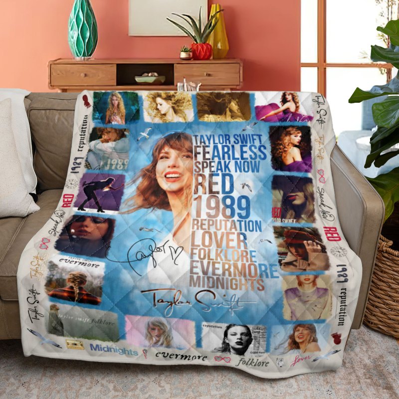 Taylor Swift Quilt Blanket VANDH1533 Hanh 3 Taylor Swift Premium Printed Quilt Blanket IFDDQLT0011 Idea Fanatic