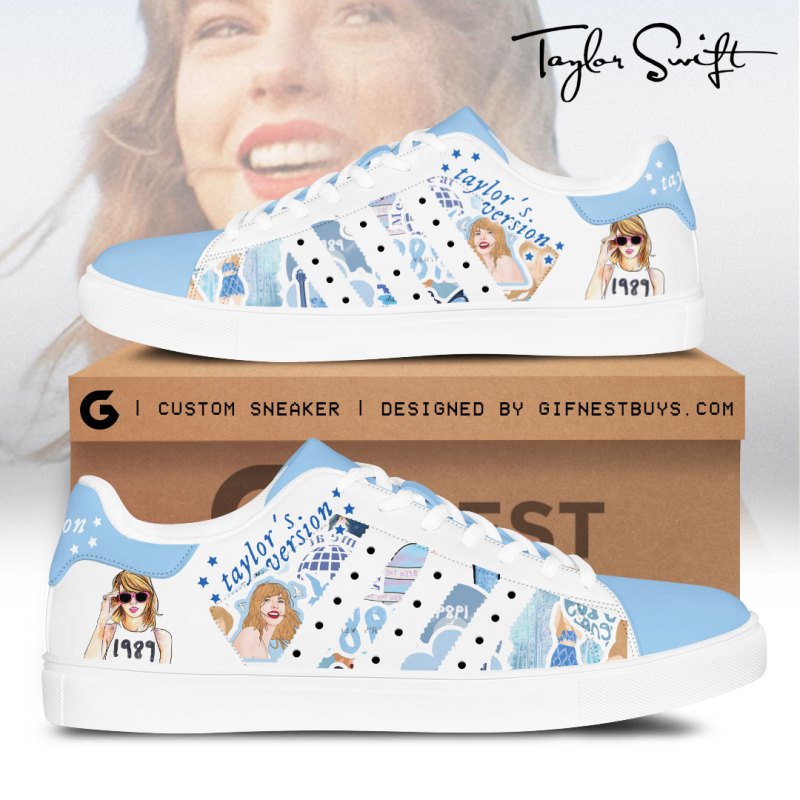 Taylor Swift Stan Smith Shoes VANDH3243 Hanh 2 1 Taylor Swift Custom Stan Smith Shoes IFDDSS0015 Idea Fanatic