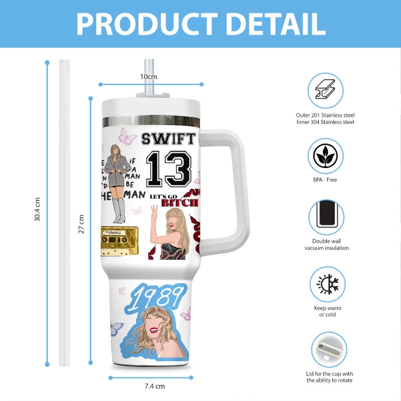 Taylor Swift Stanley Tumbler VANDH2064 Hanh 4 Taylor Swift Personalized 40oz Stanley Tumbler IFDD40OZ0164 Idea Fanatic