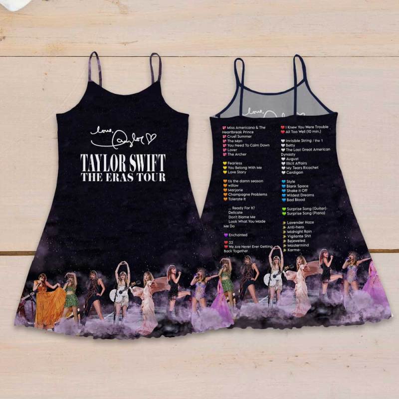 Taylor Swift Strappy Swing Dress GNE1125 Hanh 2 Taylor Swift Premium Women Strappy Swing Dress IFDDSSD0014 Idea Fanatic