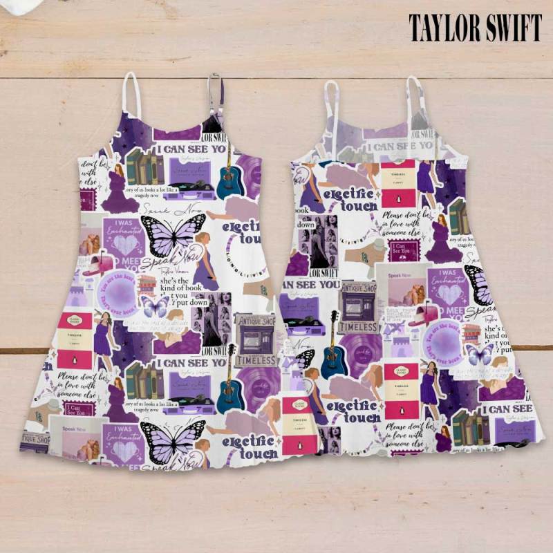 Taylor Swift Strappy Swing Dress GNE1271 Hanh 2 Taylor Swift Premium Women Strappy Swing Dress IFDDSSD0005 Idea Fanatic