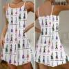 Taylor Swift Strappy Swing Dress GNE1279 Hanh 1 Taylor Swift Premium Women Strappy Swing Dress IFDDSSD0020 Idea Fanatic