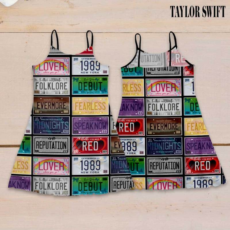 Taylor Swift Strappy Swing Dress GNE1280 Hanh 2 Taylor Swift Premium Women Strappy Swing Dress IFDDSSD0019 Idea Fanatic