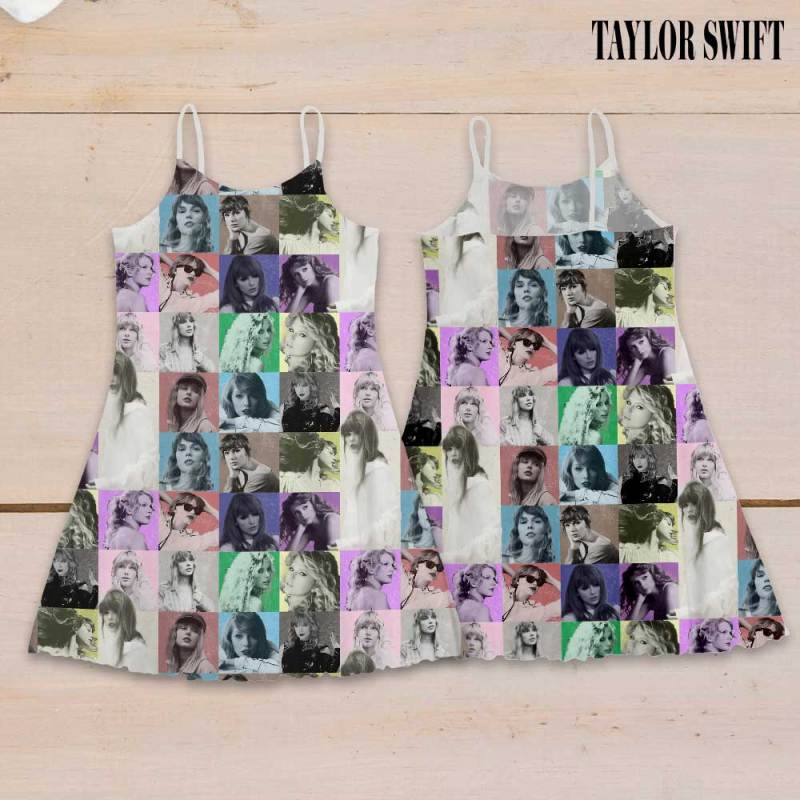 Taylor Swift Strappy Swing Dress GNE1286 Hanh 1 Taylor Swift Premium Women Strappy Swing Dress IFDDSSD0021 Idea Fanatic