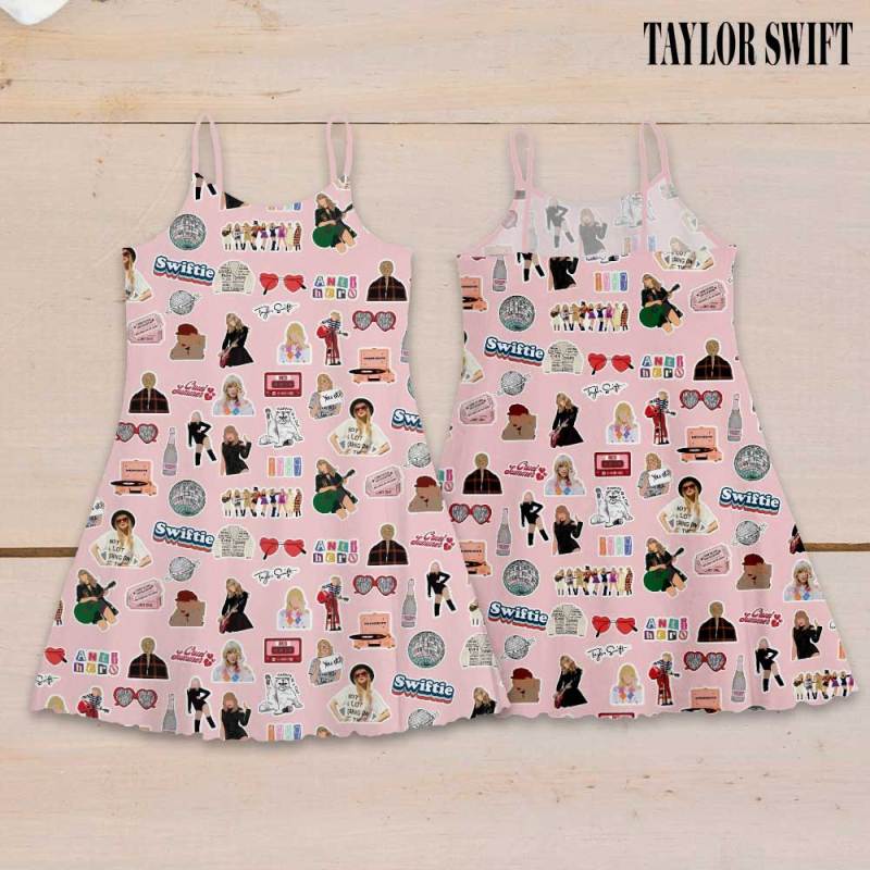 Taylor Swift Strappy Swing Dress GNE1296 Hanh 2 Taylor Swift Premium Women Strappy Swing Dress IFDDSSD0024 Idea Fanatic