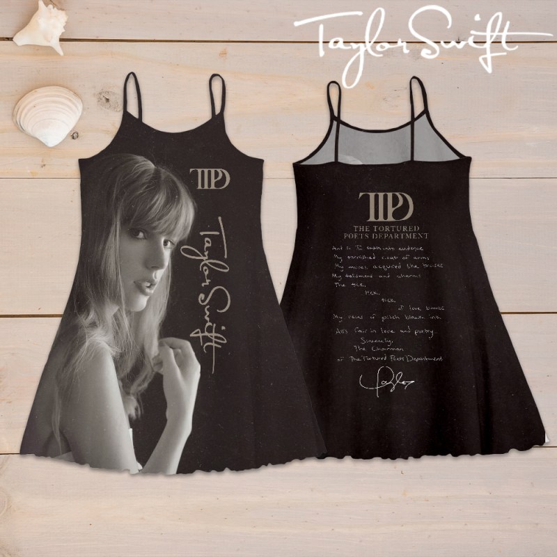 Taylor Swift Strappy Swing Dress HOATT5876 2 Taylor Swift Premium Women Strappy Swing Dress IFDDSSD0006 Idea Fanatic