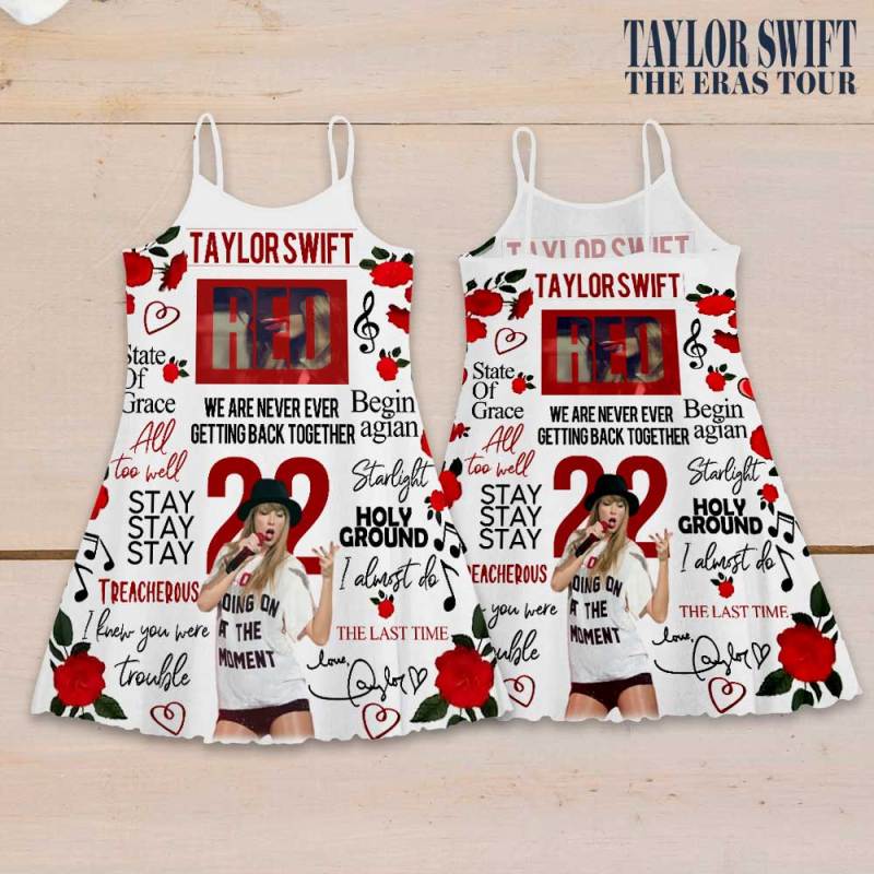 Taylor Swift Strappy Swing Dress HOATT6075 Yuna 2 Taylor Swift Premium Women Strappy Swing Dress IFDDSSD0022 Idea Fanatic