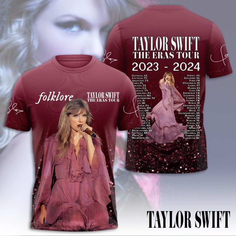 Taylor Swift T shirt HOATT6366 Yuna Taylor Swift Combo 3D Apparels IFDDCLEC0410 Idea Fanatic