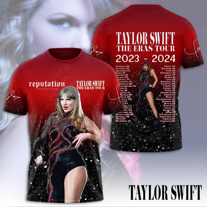 Taylor Swift T shirt HOATT6365 Yuna Taylor Swift Combo 3D Apparels IFDDCLEC0409 Idea Fanatic