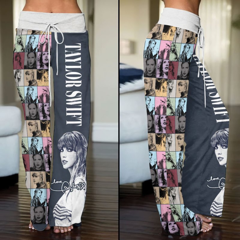 Taylor Swift Women s High Waisted Straight Leg Trousers VANDH712 Hanh Taylor Swift High-Waisted Straight-Leg Trousers IFDDHST0012 Idea Fanatic