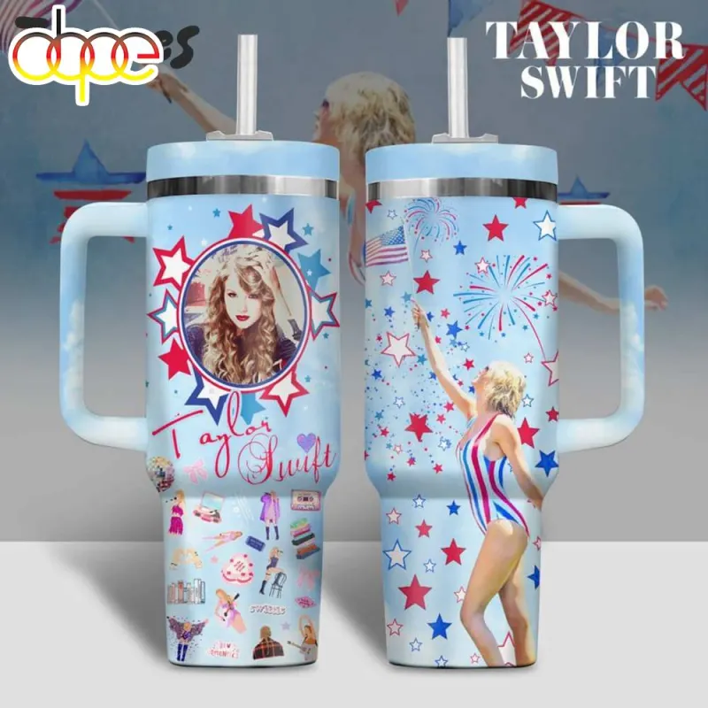 Taylor Swift 4th of July America Stanley Tumbler sdcm1f Taylor Swift 4th of July America 40oz Stanley Tumbler IDF180296 Idea Fanatic