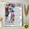 Taylor Swift Eras Tour Poster List Song Canvas Poster c5kcnw Taylor Swift Eras Tour Canvas Poster IDF156335 Idea Fanatic