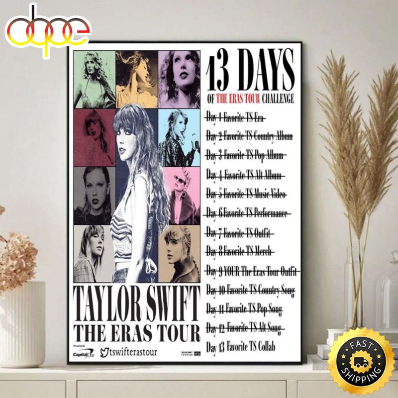Taylor Swift Eras Tour Poster List Song Canvas Poster c5kcnw Taylor Swift Eras Tour Canvas Poster IDF156335 Idea Fanatic