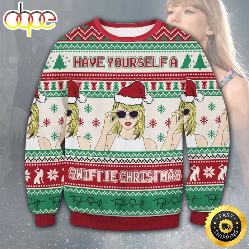 Taylor Swift Have Yourself A Swiftie Ugly Christmas Sweater hhatzb Taylor Swift Have Yourself A Swiftie Ugly Sweater IDF148722 Idea Fanatic