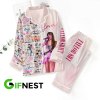 Taylor swift Button Down Pajamas Set VANDH253 Hanh 1 Taylor Swift Premium Button Down Pajamas Set IFDDBDP0015 Idea Fanatic