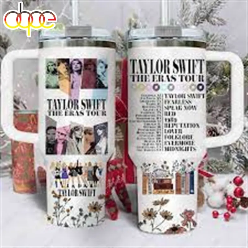 The Eras Tour Stanley Tumbler Taylor Swift 40oz Quencher with Handle Taylor Swift The Eras Tour 40oz Stanley Tumbler IDF168315 Idea Fanatic