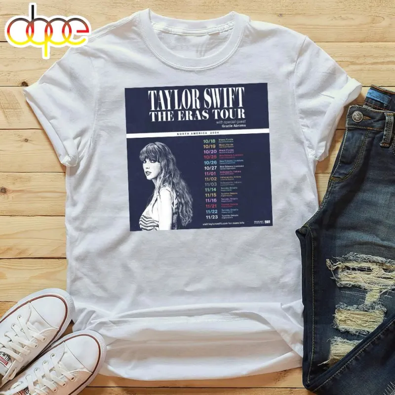 The Eras Tour With Taylor Swift Europe Uk 2024 T Shirt The Eras Tour With Taylor Swift Europe & Uk 2024 T-Shirt IDF175915 Idea Fanatic