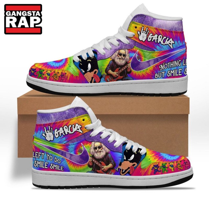 The Grateful Dead Hes Gone Air Jordan 1 Grateful Dead Shoes The Grateful Dead He's Gone Air Jordan 1, Grateful Dead Shoes IFDDAJ10133 Idea Fanatic