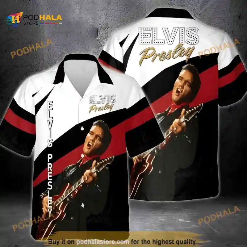 The King Elvis Presley Hawaiian Shirt Gift For Elvis Lovers Elvis Presley Funny Hawaiian Shirt IDF156975 Idea Fanatic