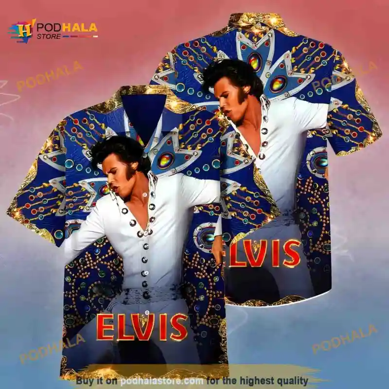 The King Elvis Presley Hawaiian Shirt Gift For Rock And Roll Lovers Elvis Presley Funny Hawaiian Shirt IDF156978 Idea Fanatic