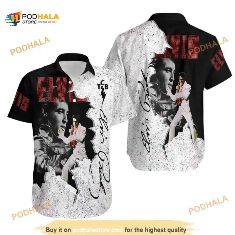 The King Of Rock And Roll Elvis Presley Hawaiian Shirt Elvis Presley Funny Hawaiian Shirt IDF157009 Idea Fanatic