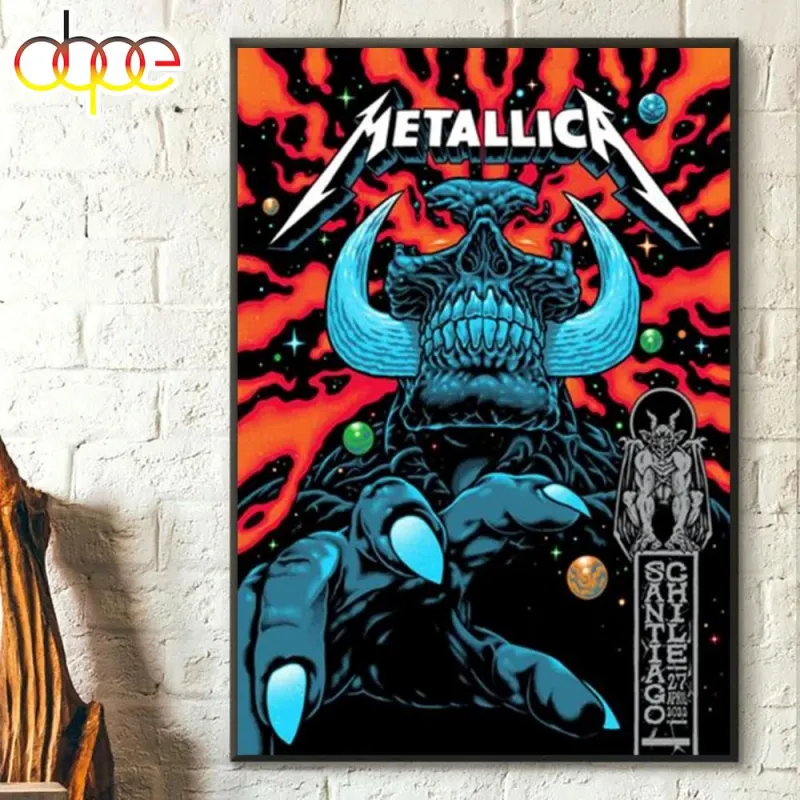 The M72 Metallica Tour Santiago Chile Poster Canvas The M72 Metallica Tour Santiago Chile Poster Canvas IDF176940 Idea Fanatic