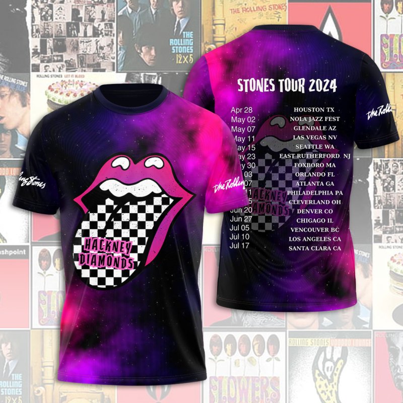 The Roling Stones 3D Apparel MAITM7275 PANH The Rolling Stones Combo 3D Apparels IFDDCLEC0091 Idea Fanatic