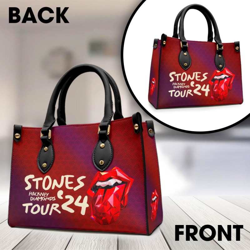 The Rolling Stones 2 Leather Handbag MAITM4951 The Rolling Stones Premium Leather Lady HandBag IFDDLHB0009 Idea Fanatic