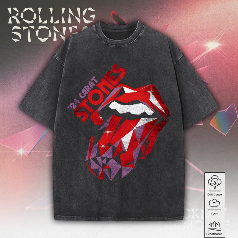 The Rolling Stones 2D Acid Washed Cotton shirt MAITM7473 Linh 2 The Rolling Stones 2D Acid Washed Cotton Shirt IFDD2DW0003 Idea Fanatic