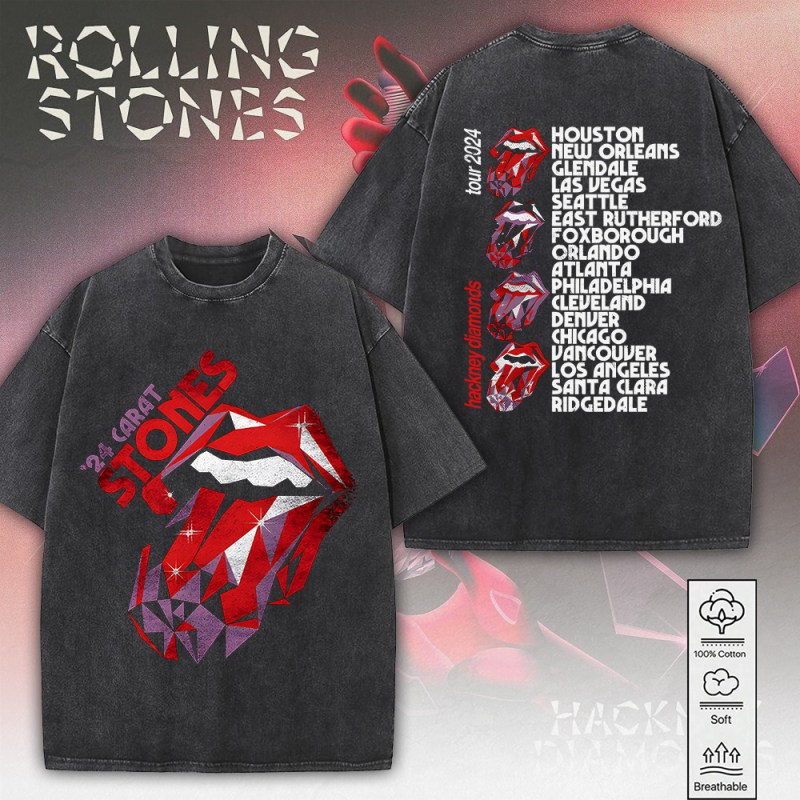 The Rolling Stones 2D Acid Washed Cotton shirt MAITM7473 Linh The Rolling Stones 2D Acid Washed Cotton Shirt IFDD2DW0003 Idea Fanatic