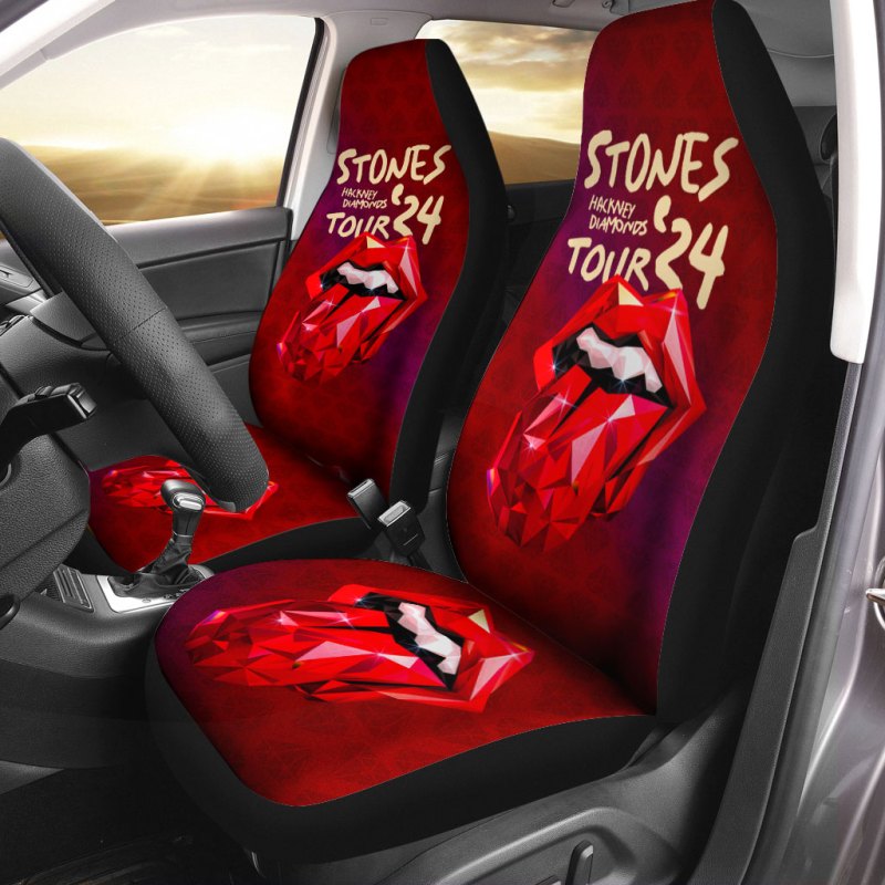 The Rolling Stones 2PCS Car Seat Cover MAITM6628 The Rolling Stones 2PCS Car Seat Cover IFDDCSC0006 Idea Fanatic