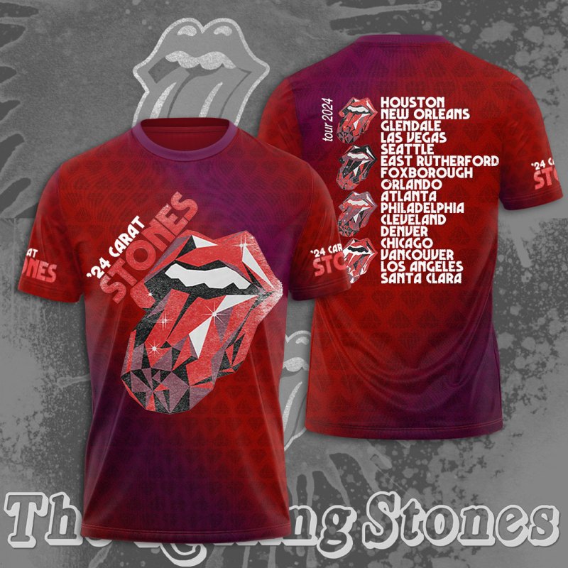 The Rolling Stones 3D Apparel MAITM6629 The Rolling Stones Combo 3D Apparels IFDDCLEC0062 Idea Fanatic