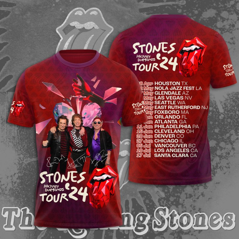 The Rolling Stones 3D Apparels MAITM4929 The Rolling Stones Combo 3D Apparels IFDDCLEC0082 Idea Fanatic