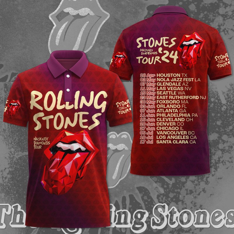 The Rolling Stones 3D Apparels MAITM4930 polo The Rolling Stones Combo 3D Apparels IFDDCLEC0083 Idea Fanatic