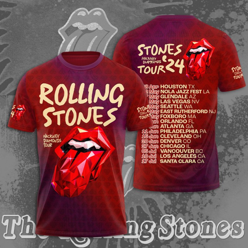 The Rolling Stones 3D Apparels MAITM4930 The Rolling Stones Combo 3D Apparels IFDDCLEC0083 Idea Fanatic