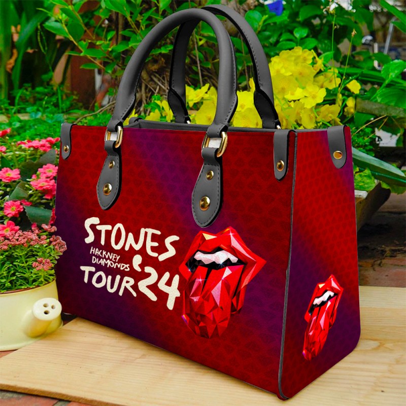 The Rolling Stones 5 Leather Handbag MAITM4951 The Rolling Stones Premium Leather Lady HandBag IFDDLHB0009 Idea Fanatic