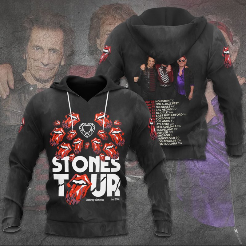 The Rolling Stones Apparel TANTN6166 hoodie The Rolling Stones Combo 3D Apparels IFDDCLEC0057 Idea Fanatic