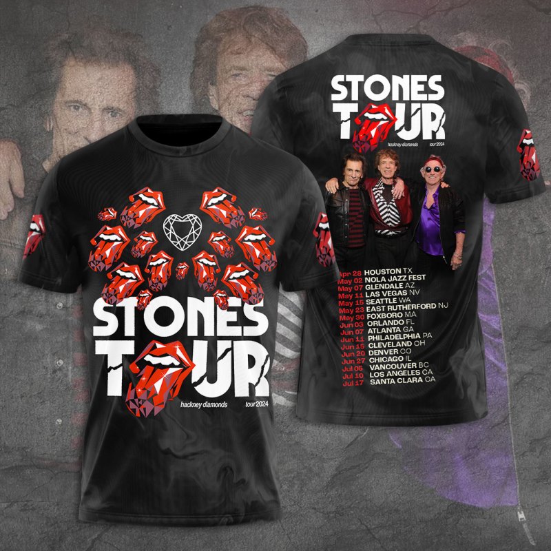 The Rolling Stones Apparel TANTN6166 tshirt The Rolling Stones Combo 3D Apparels IFDDCLEC0057 Idea Fanatic