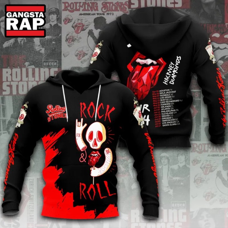 The Rolling Stones Hackney Diamonds Tour Rock And Roll Hoodie The Rolling Stones Hackney Diamonds Tour Rock And Roll Hoodie IFDDHD0186 Idea Fanatic