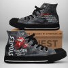 The Rolling Stones High Top Shoes TANTN6169 mk1 The Rolling Stones Premium High Top Canvas Shoes IFDDHTCS0004 Idea Fanatic